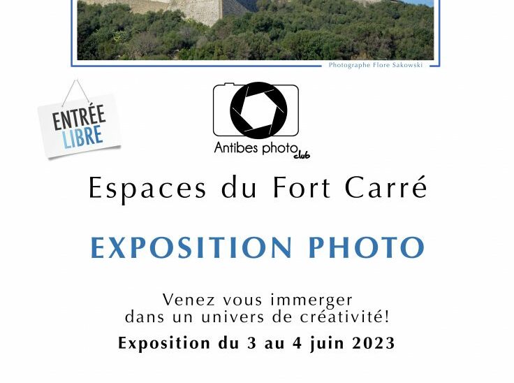 Affiche de l'exposition annuelle de l'Antibes Photo Club (2023)