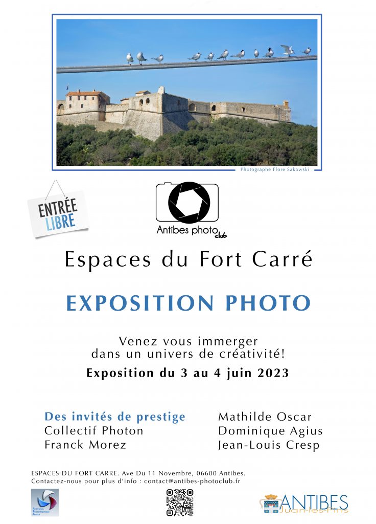 Affiche de l'exposition annuelle de l'Antibes Photo Club (2023)